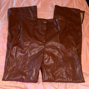 Women’s SHEIN size small pleather brown jeans